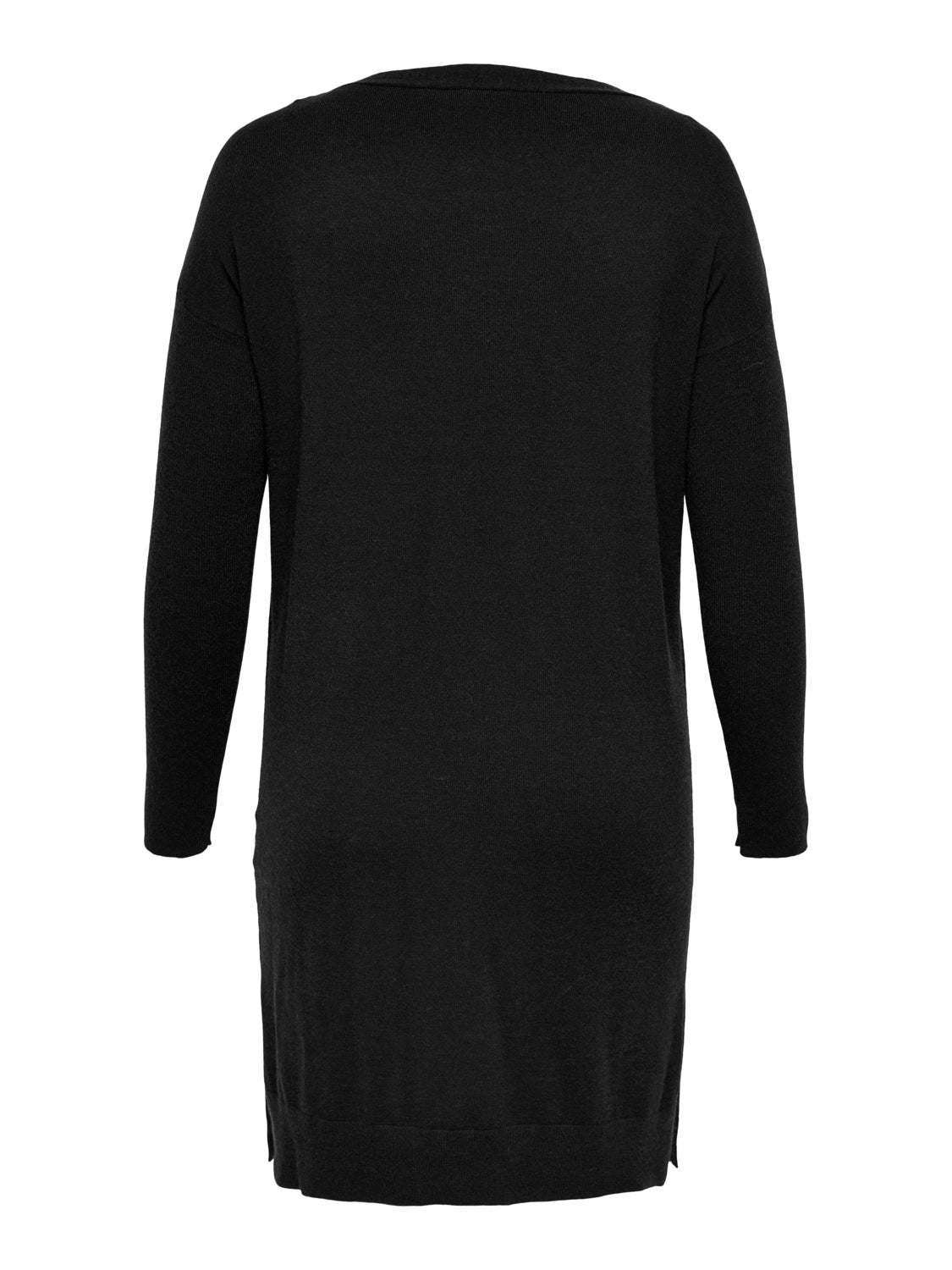 Curvy v-neck knitted dress