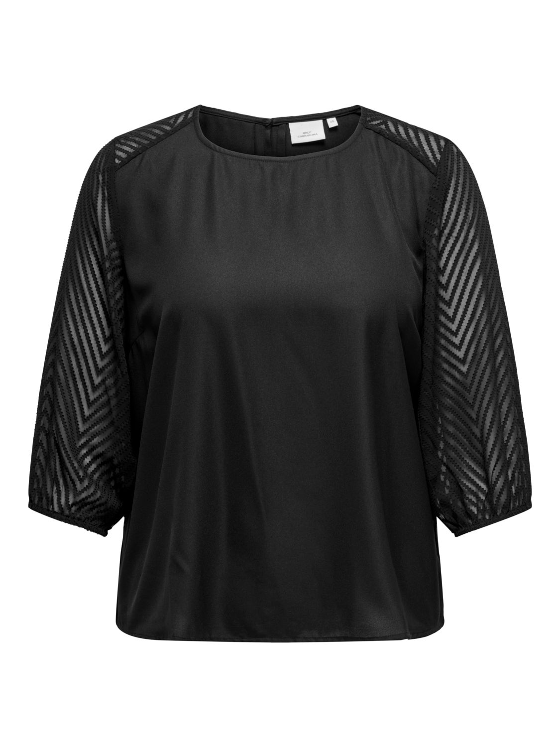 Curvy top with 3/4 sleeves