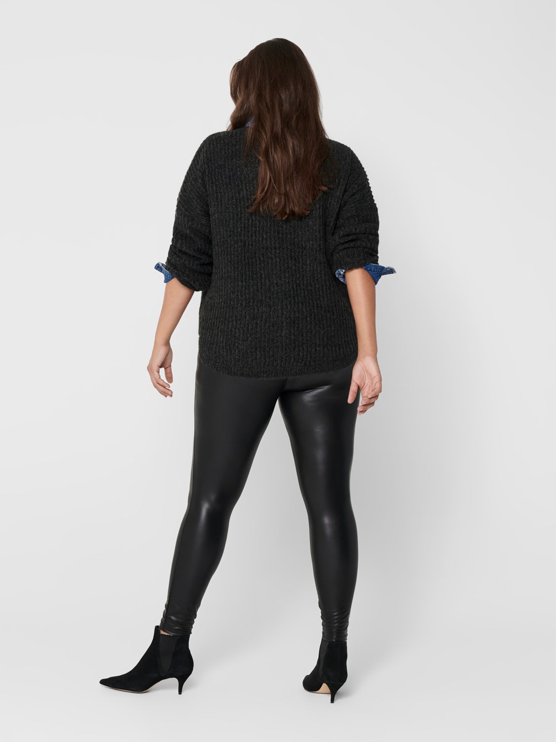 Curvy patterned Knitted Pullover