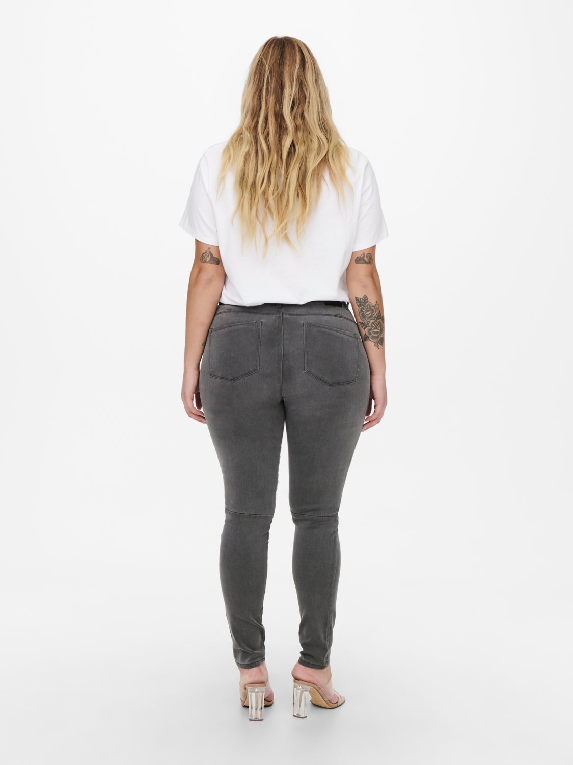 Curvy highwaisted biker Skinny fit jeans