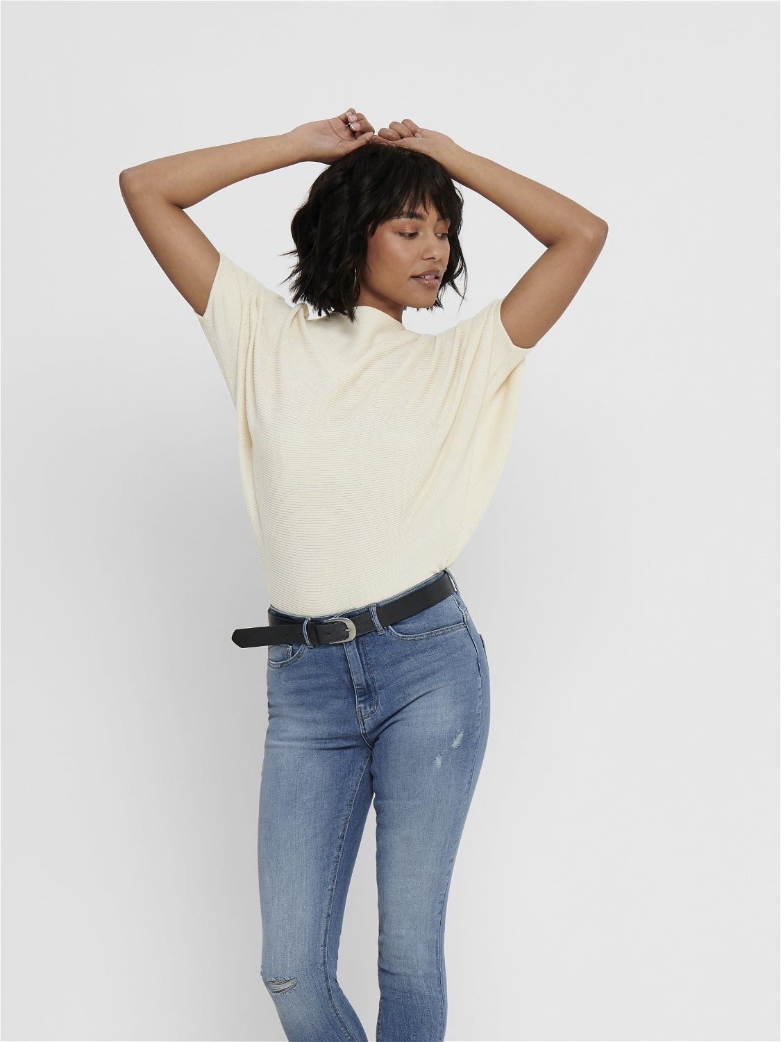 Batsleeve Knitted Pullover