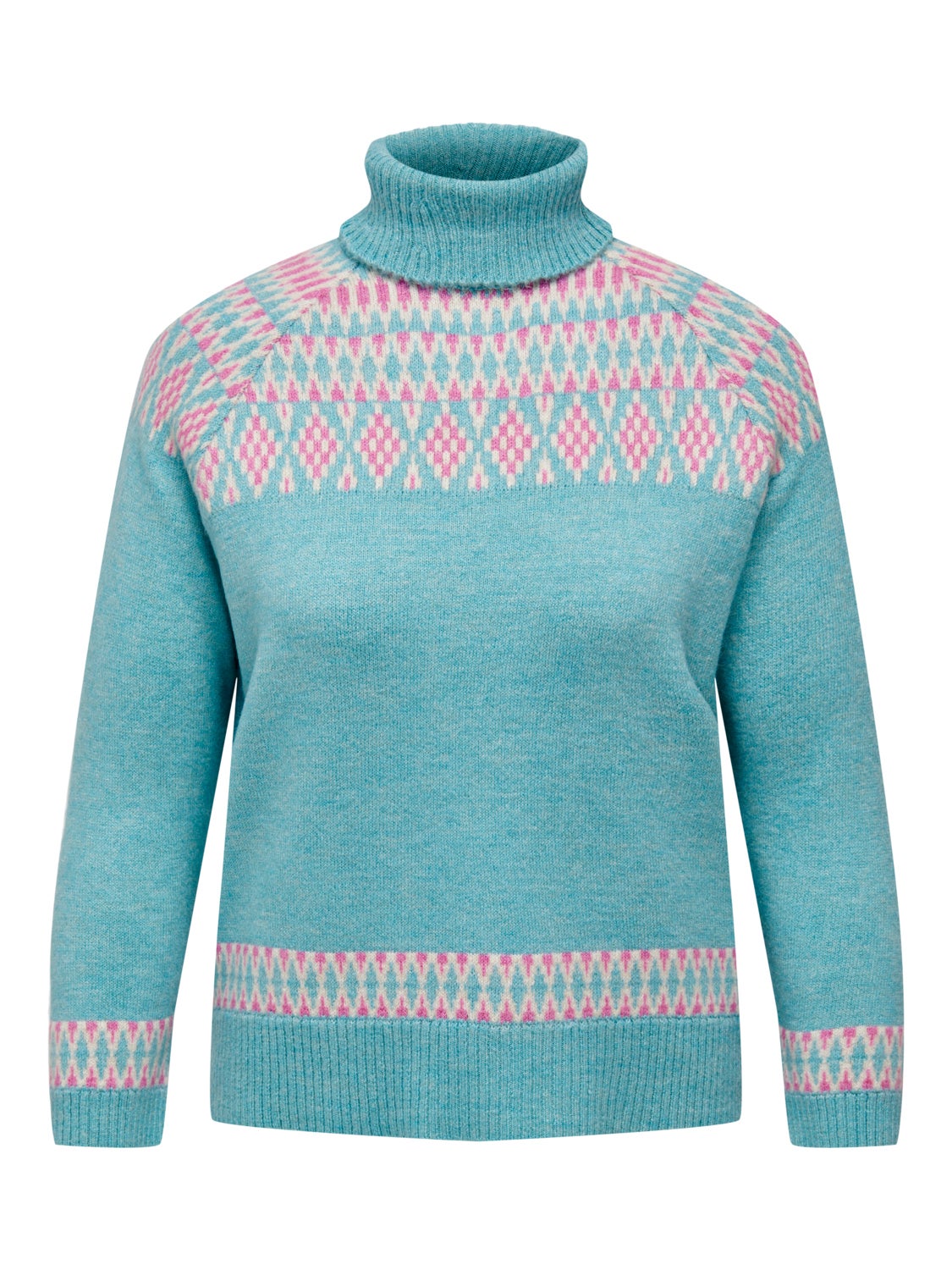 Curvy knitted pullover