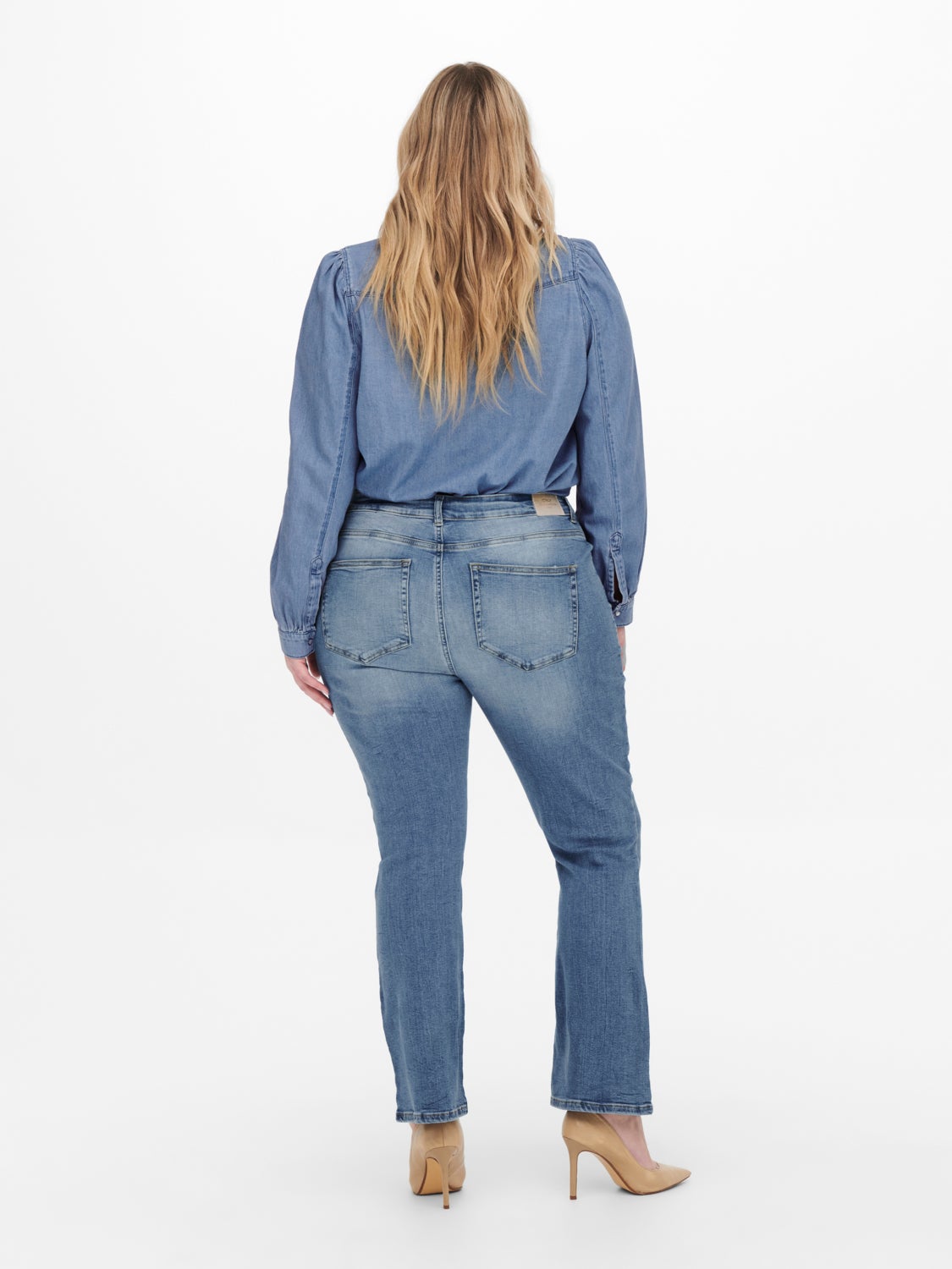 Curvy CARCharles Flared Ankle high waisted jeans