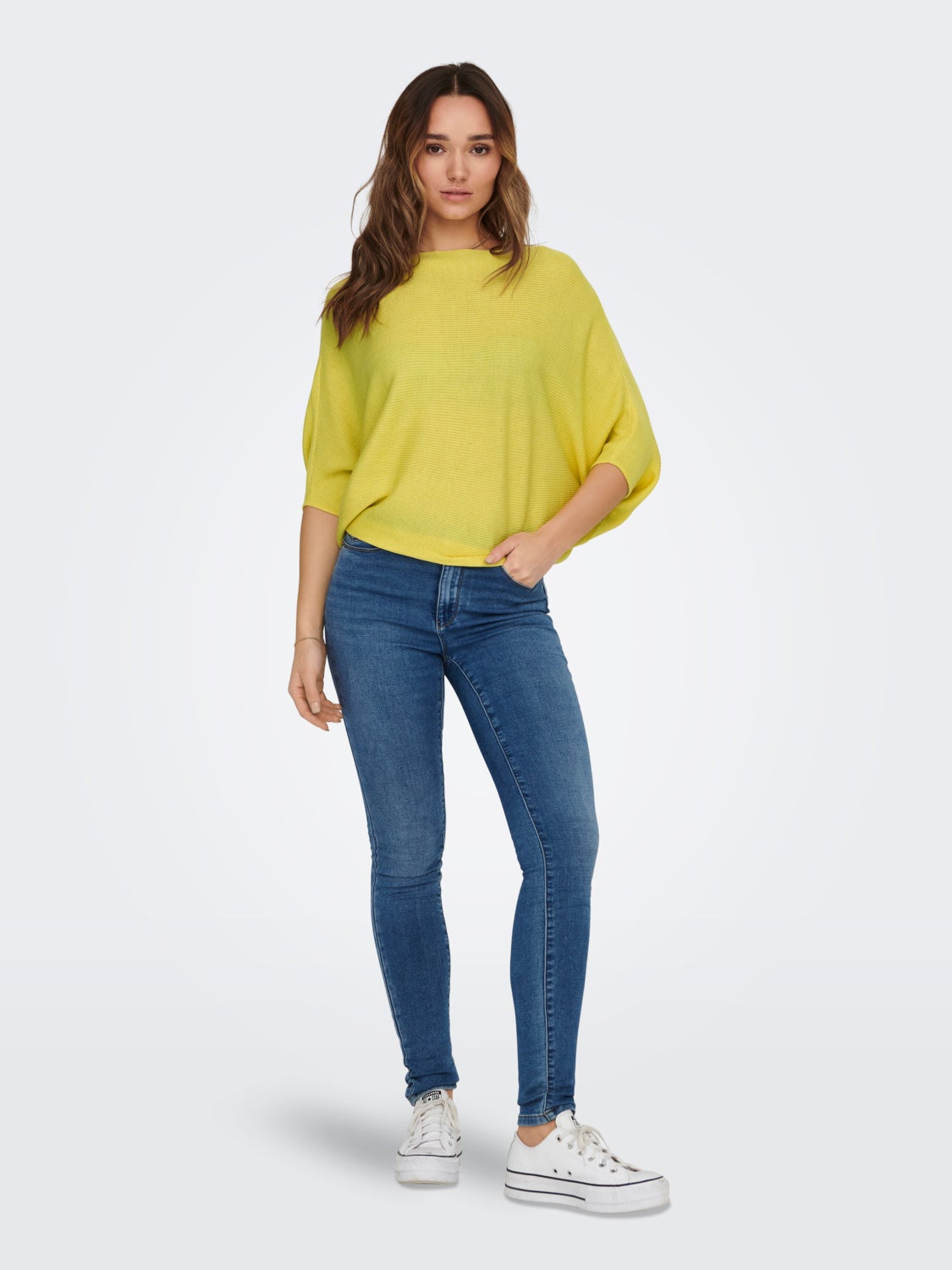 Batsleeve Knitted Pullover