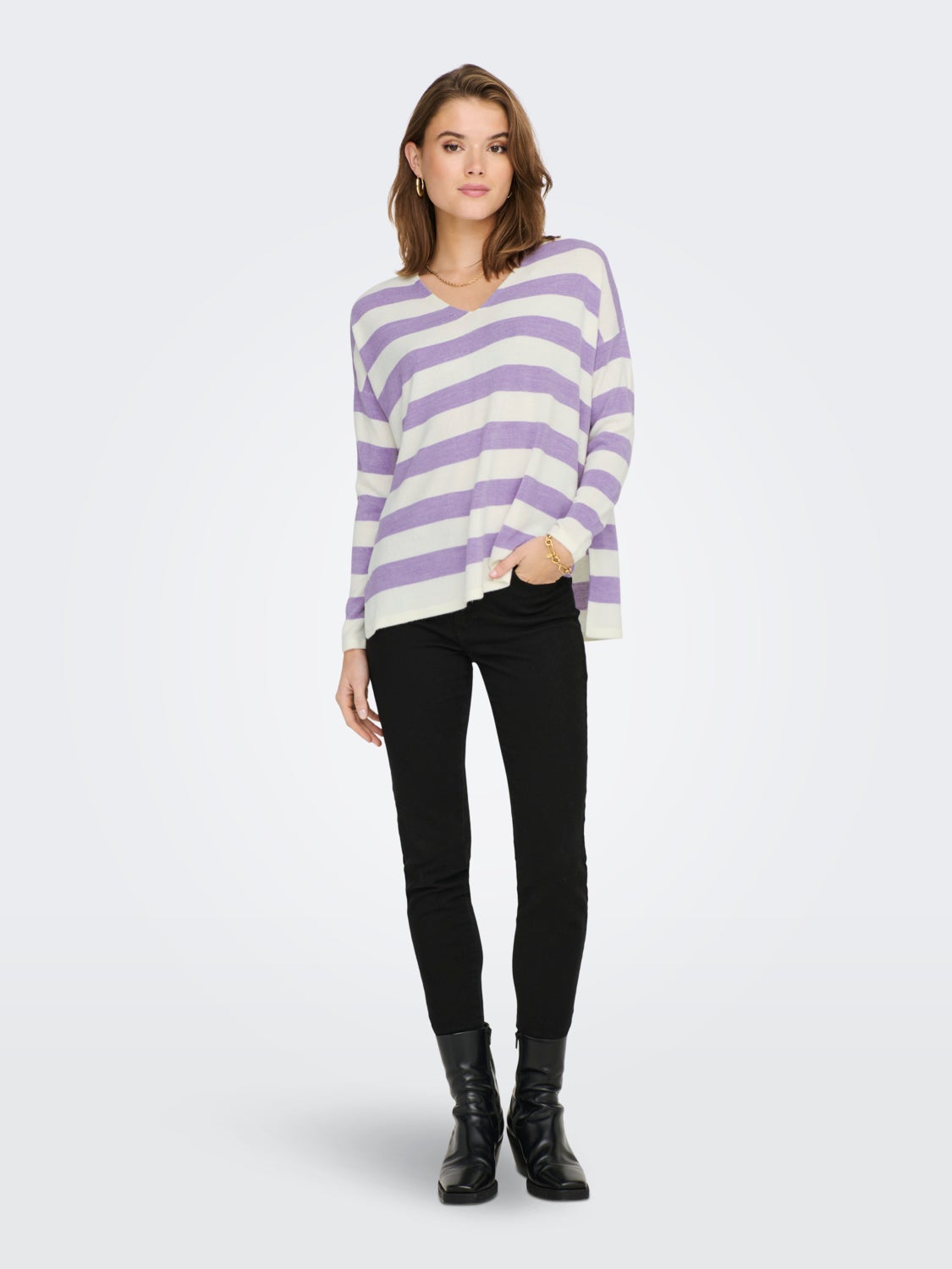 V-neck Knitted Pullover