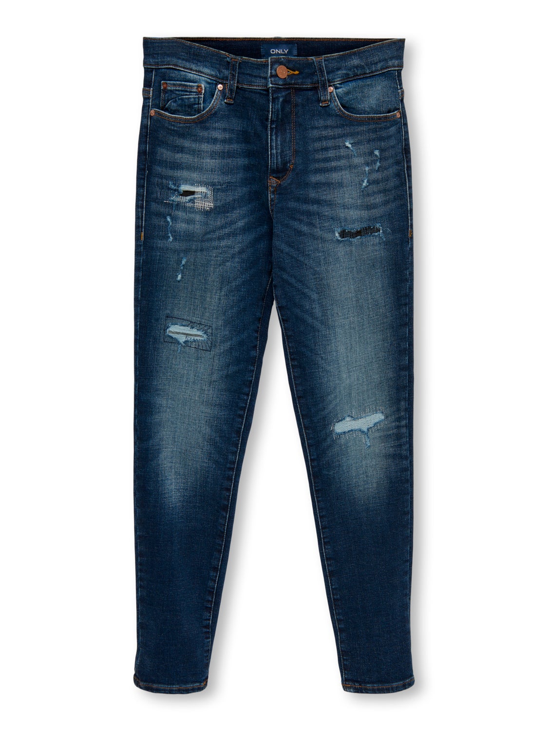 Tapered Fit Destroyed hems Jeans