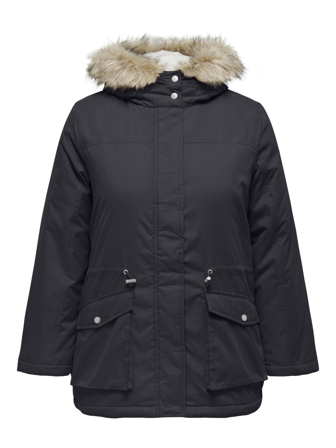 Curvy parka jacket