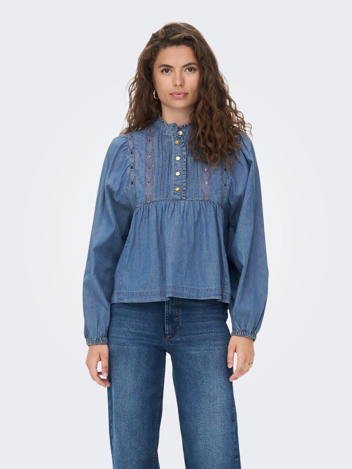 Long sleeved denim Blouse