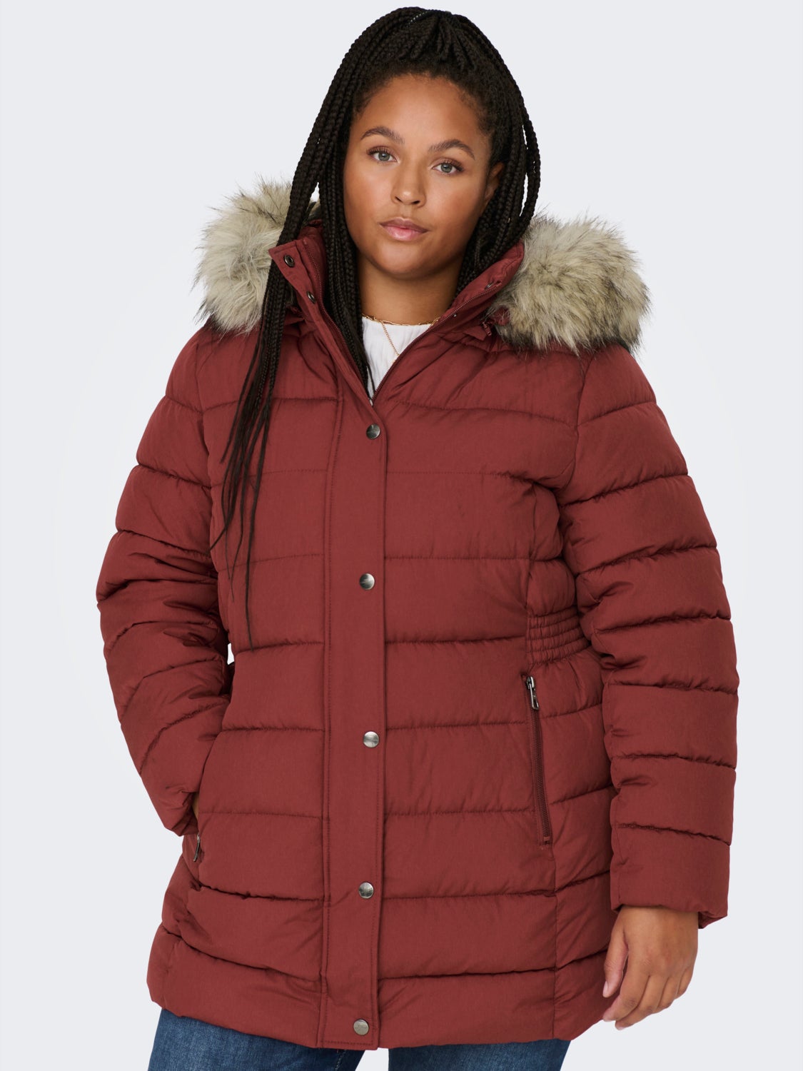 Curvy long Quilted jacket