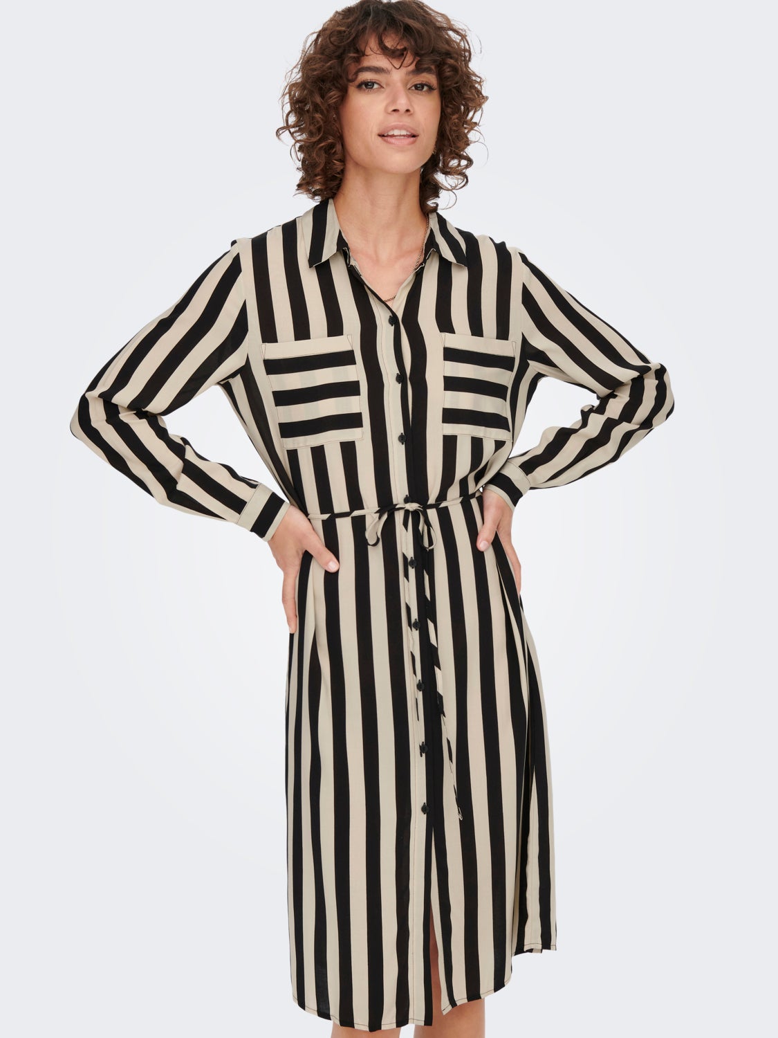 mini striped Shirt dress