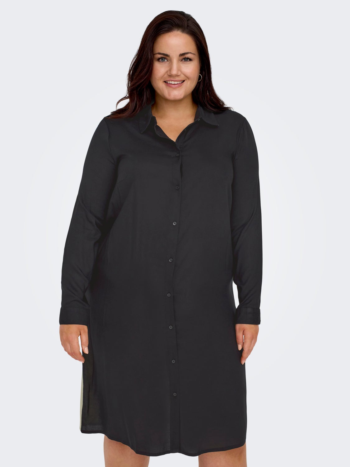 Curvy midi shirt dress