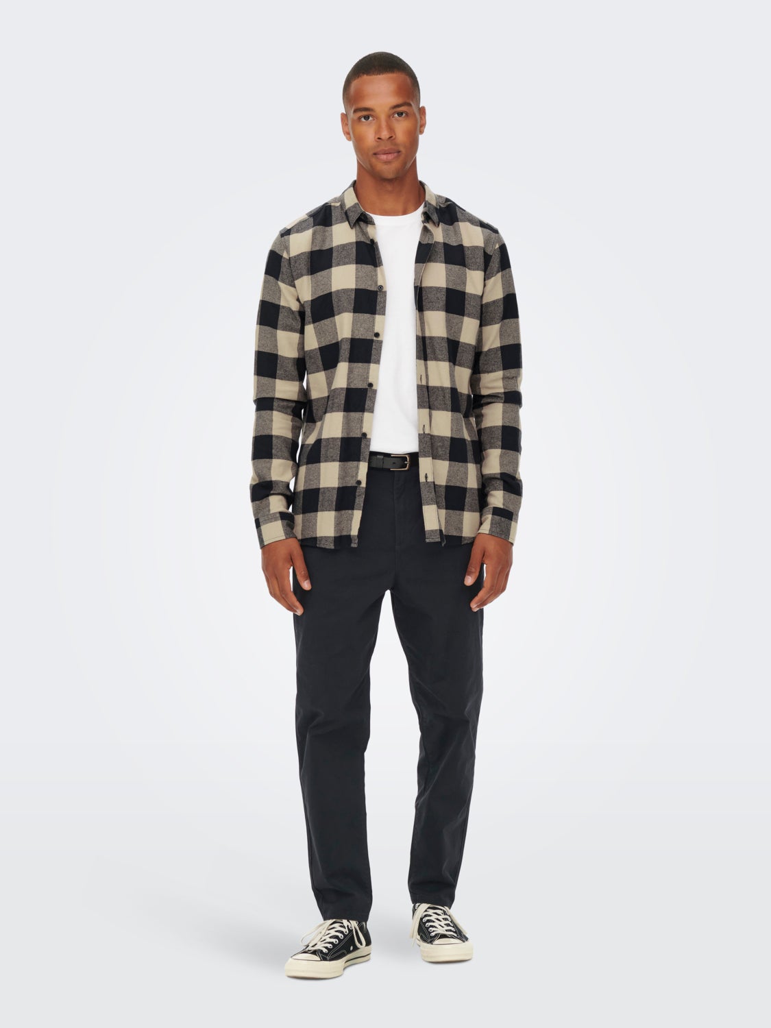 Slim fit checked shirt