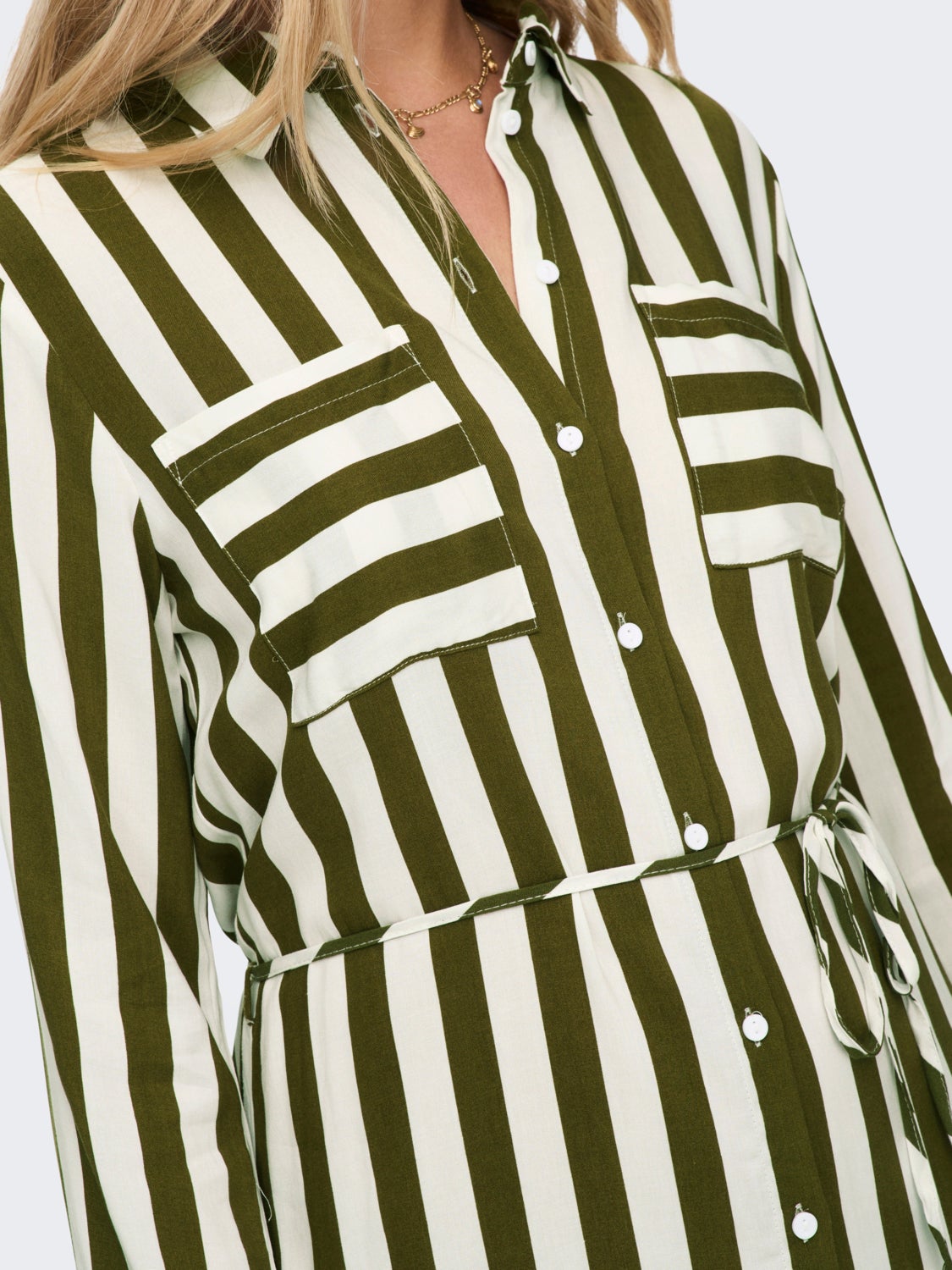 mini striped Shirt dress