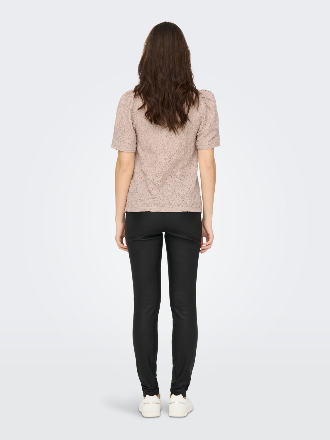 Lace Top With Short Puff Sleeves