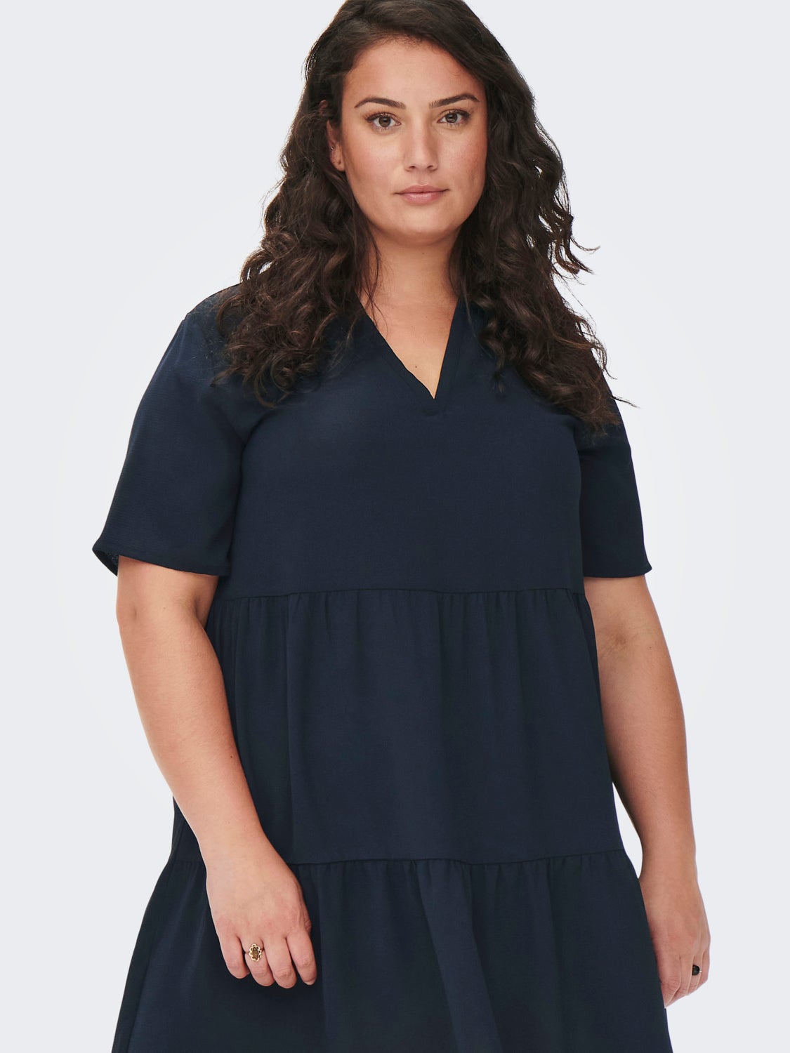 Curvy 2/4 Sleeve Dress