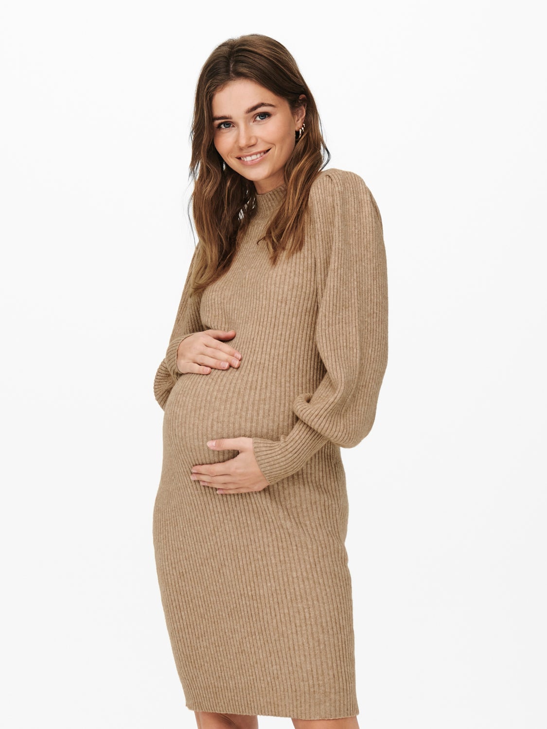 Mama rib Knitted Dress
