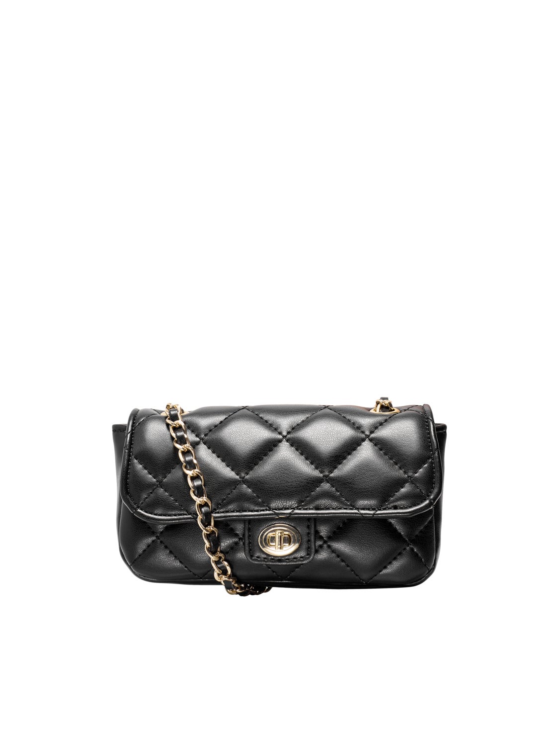 Quilted leather look bag