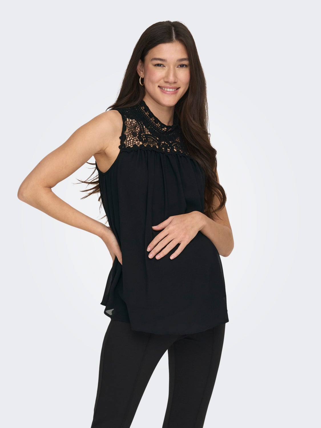 Mama lace detailed Top