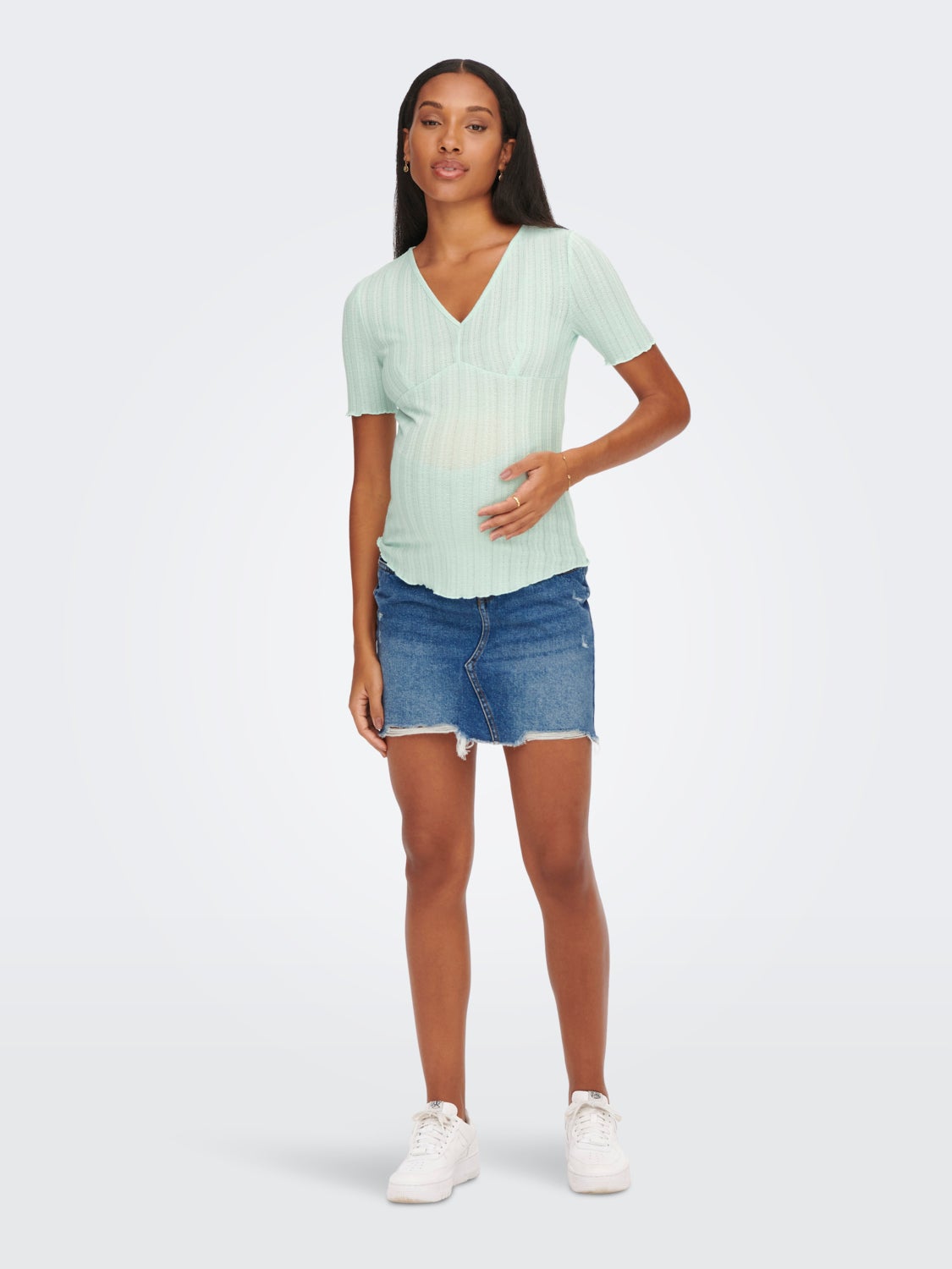 Mama v-neck Long Sleeved Top