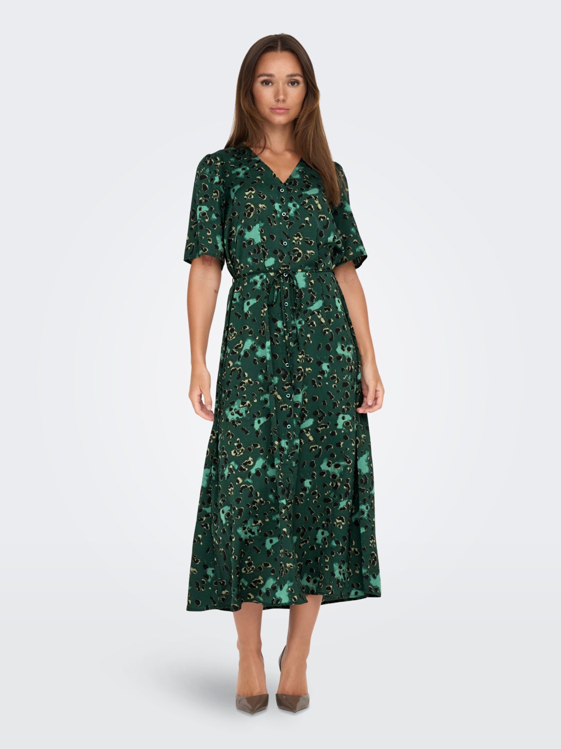 Regular Fit V-Neck Long dress