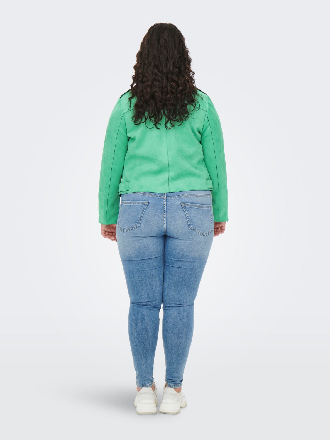 Curvy faux suede Jacket