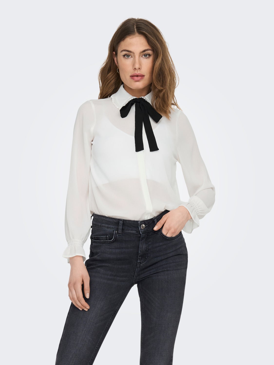 Shirt With Bow Detail