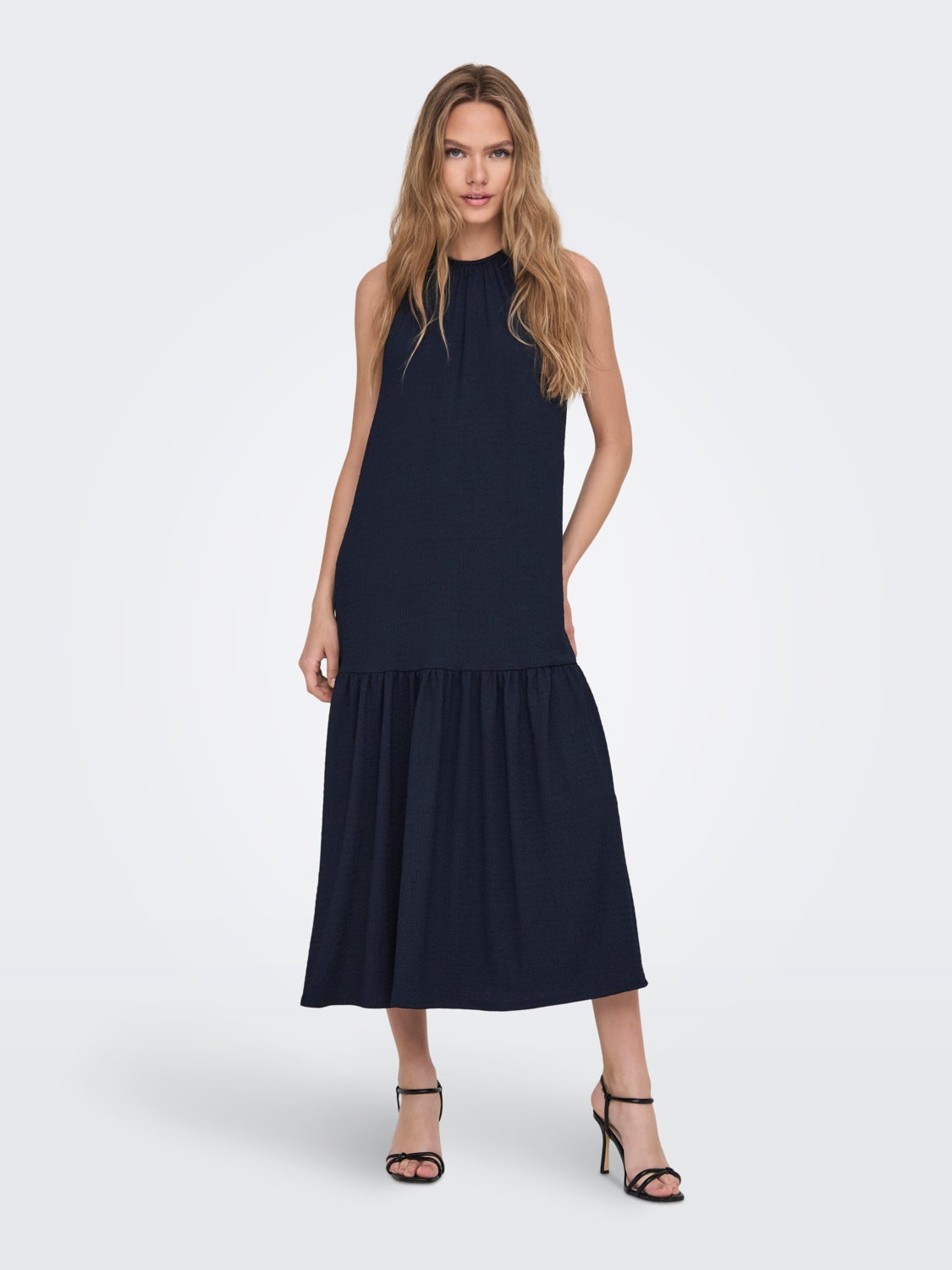 Halter neck midi dress