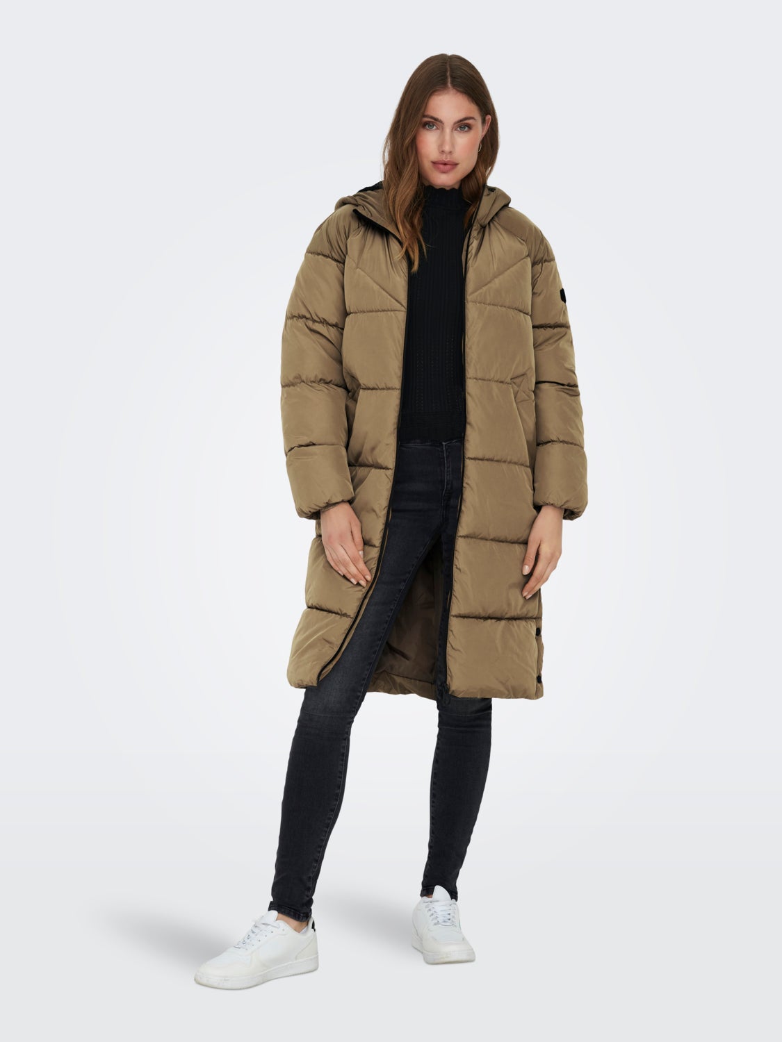 Long puffer coat