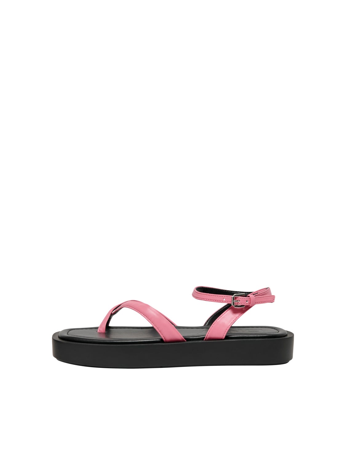 Faux leather sandals