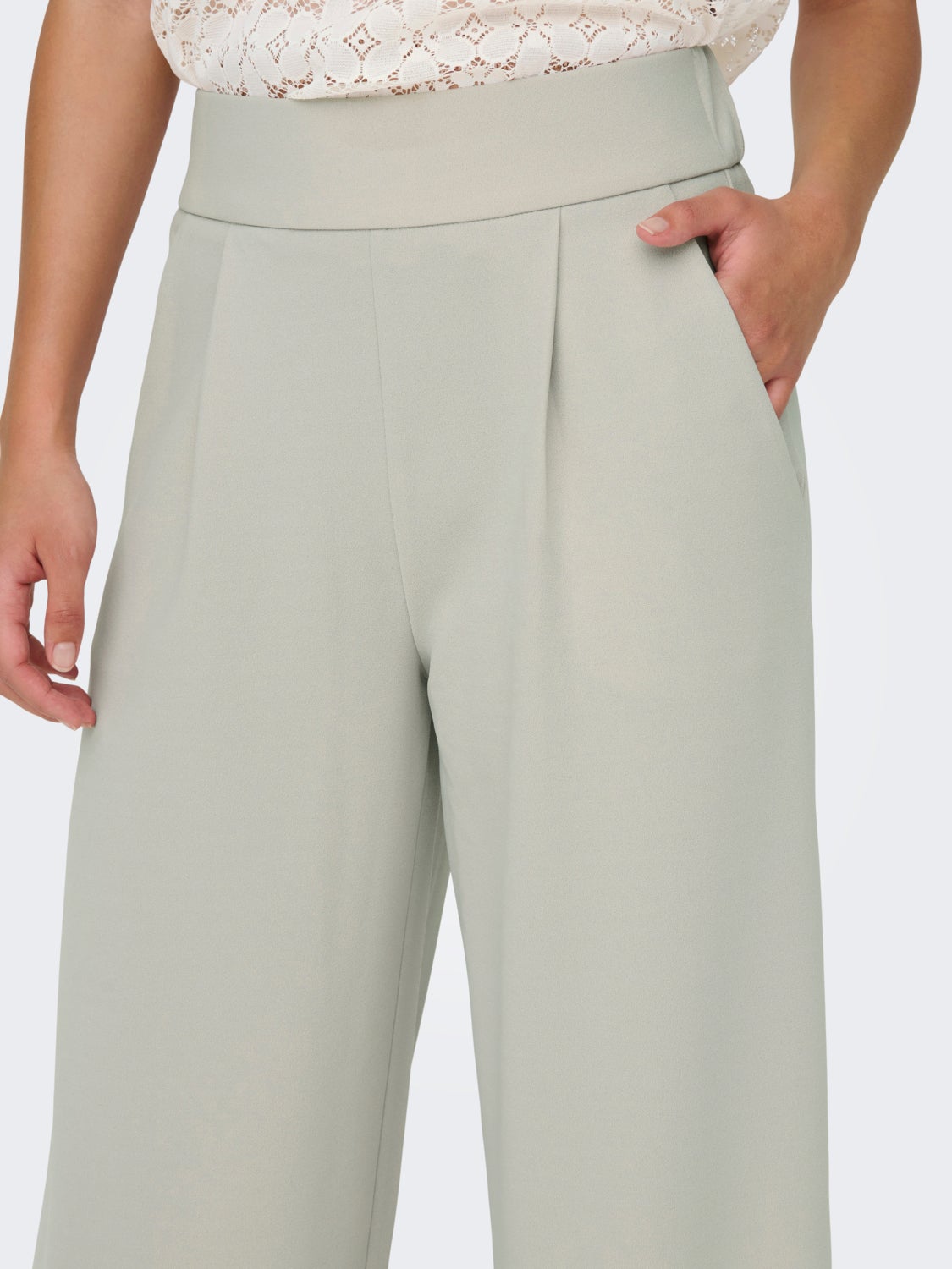 Flared high waisted pants