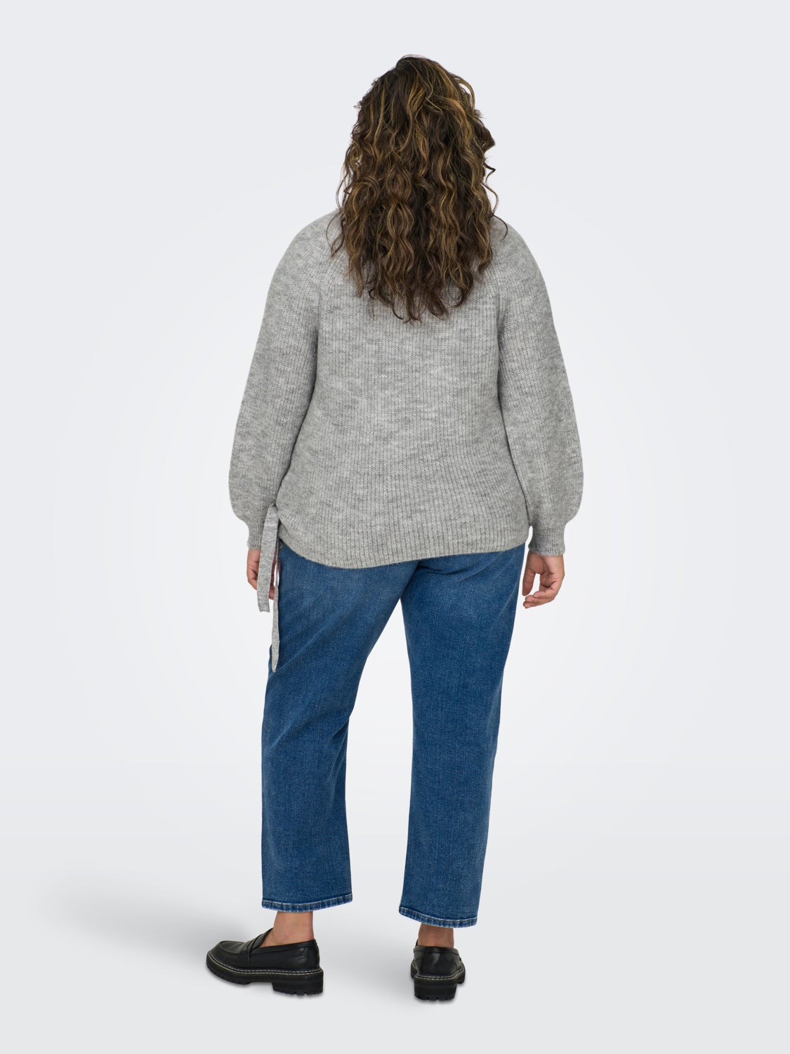 Curvy wrap Knitted Pullover