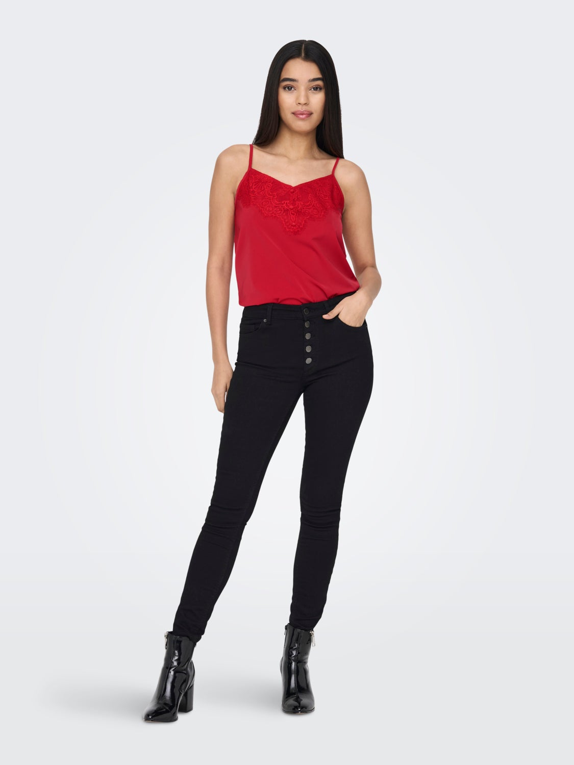 Regular Fit V-Neck Top