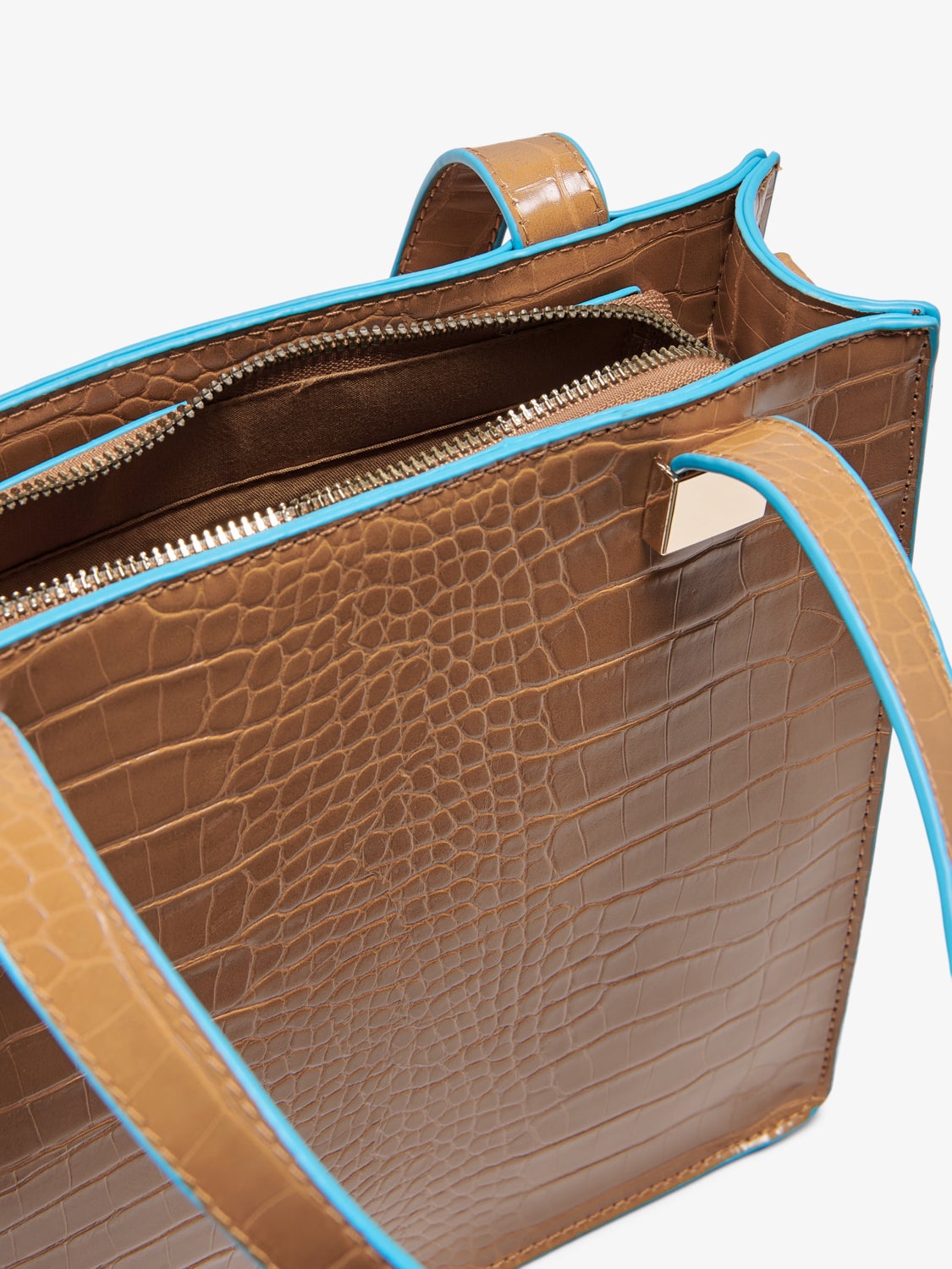 Faux leather shoulder bag