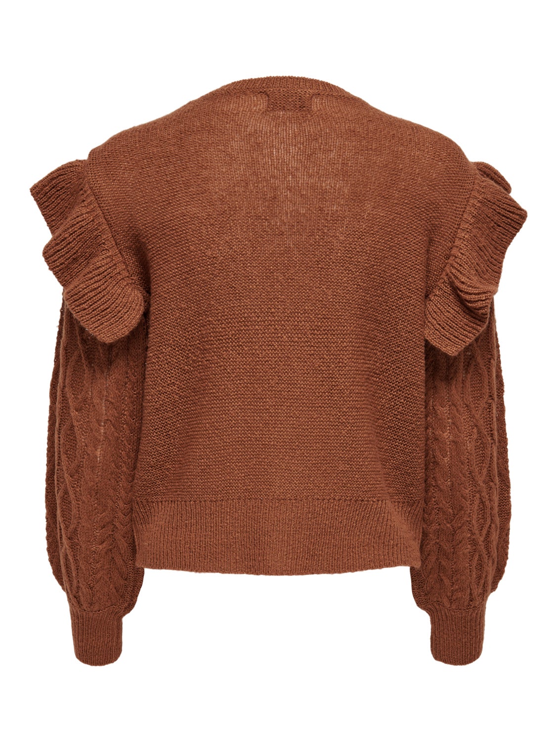 Frill yoke Knitted Pullover