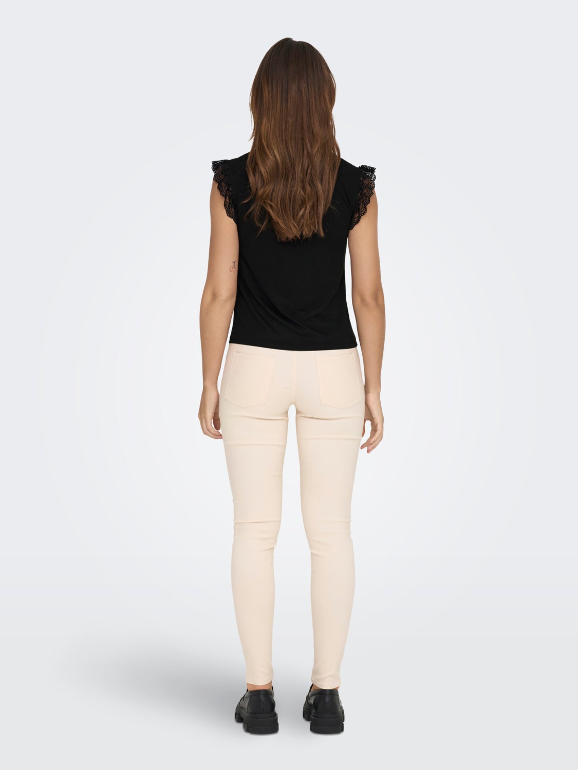 Top with lace and frills