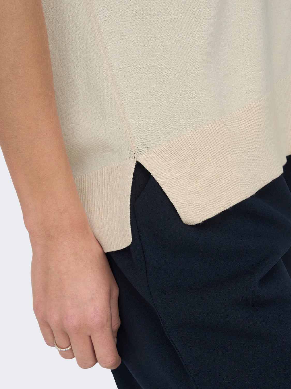 Loose Fit V-Neck Top