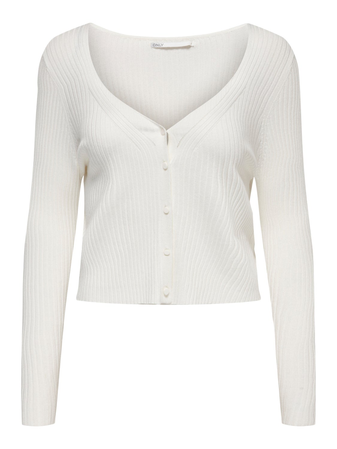 Fitted V-neck Knitted Cardigan
