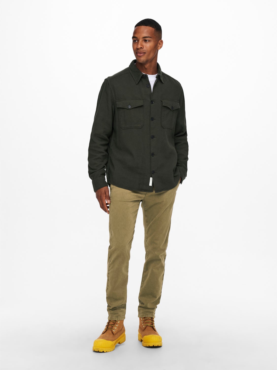 Regular fit overshirt