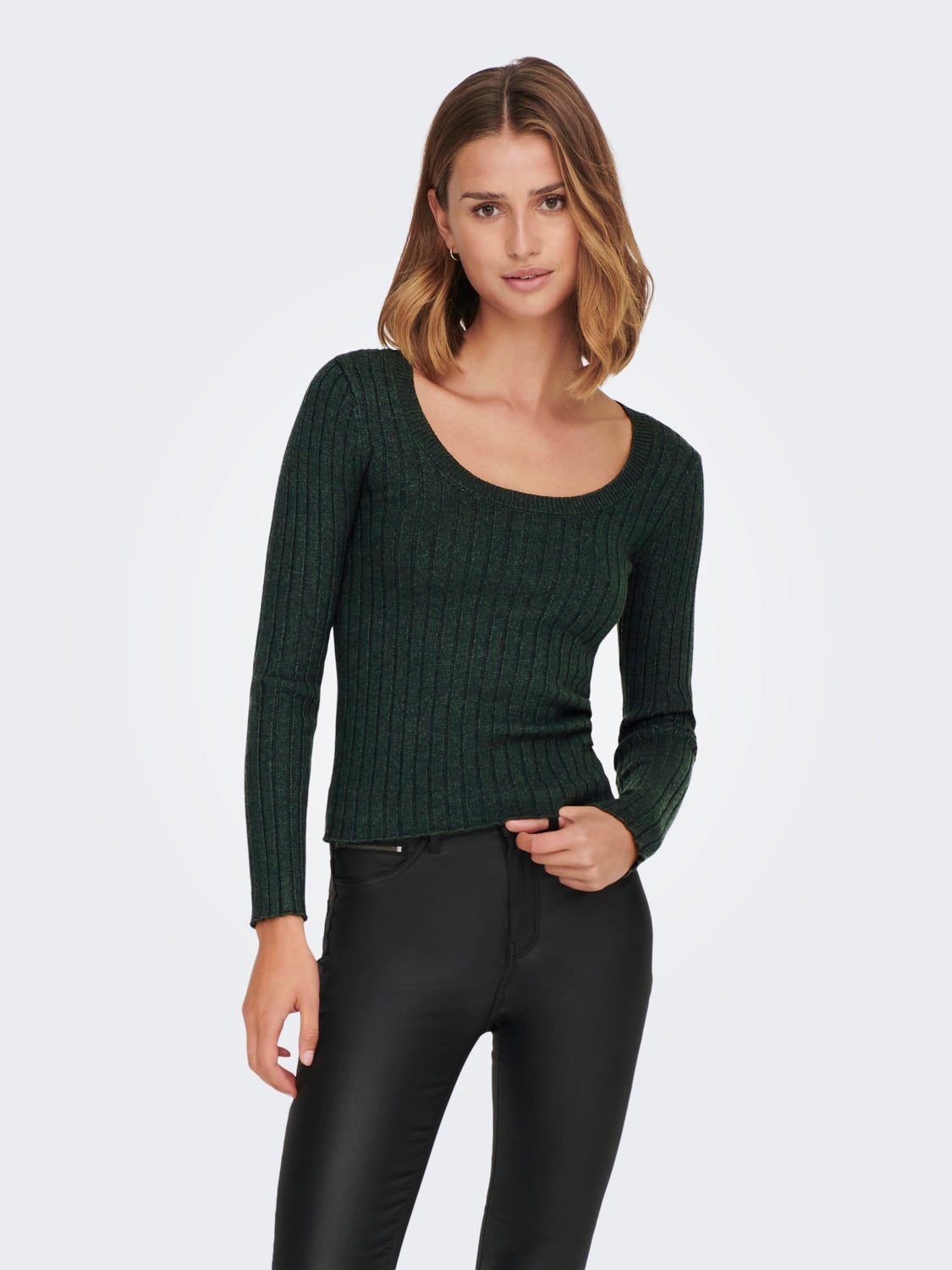 U-neck Knitted Pullover