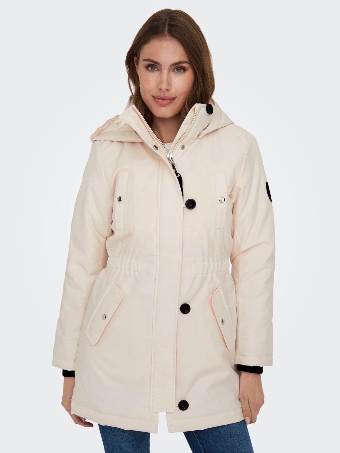 High neck parka