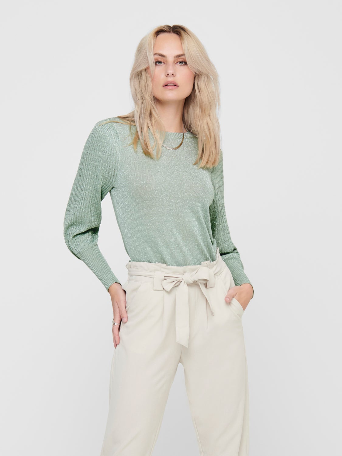 Rib Knitted Pullover