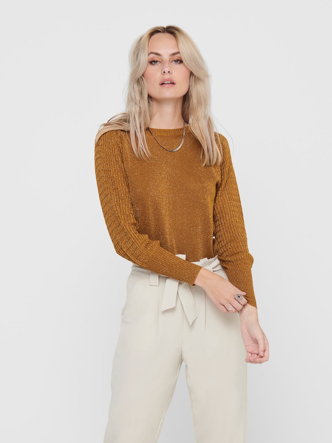 Rib Knitted Pullover