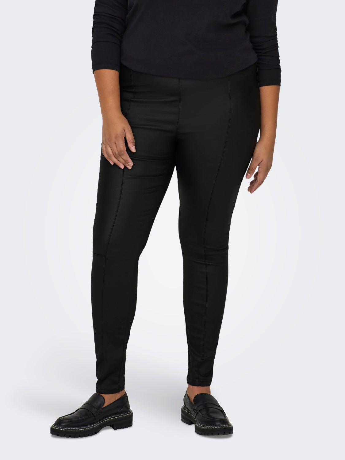Curvy coated jeggings