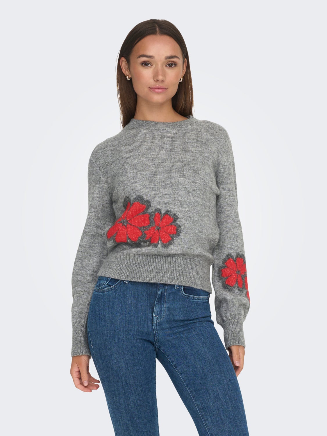 O-neck knitted pullover