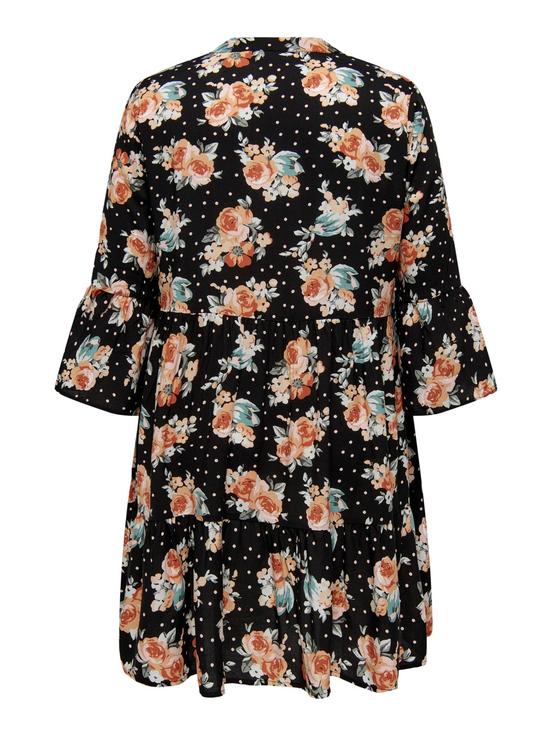 Curvy 3/4 Sleeve Tunic viscose Dress