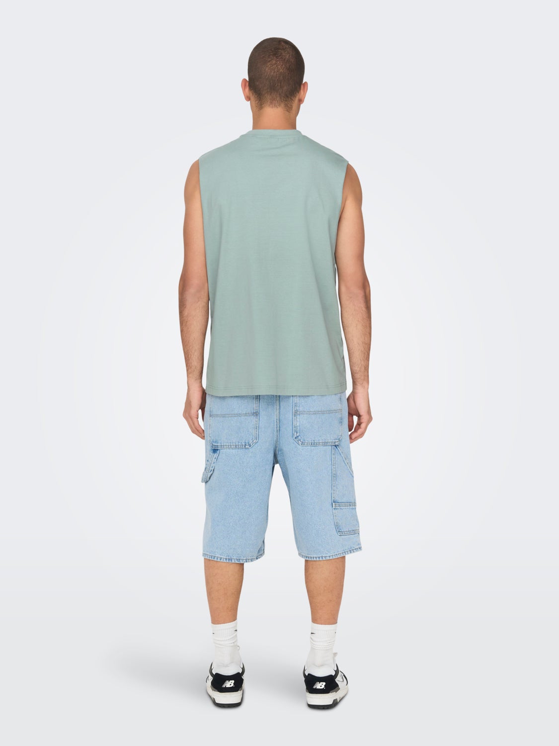 Relaxed Fit Sleeveless T-shirt