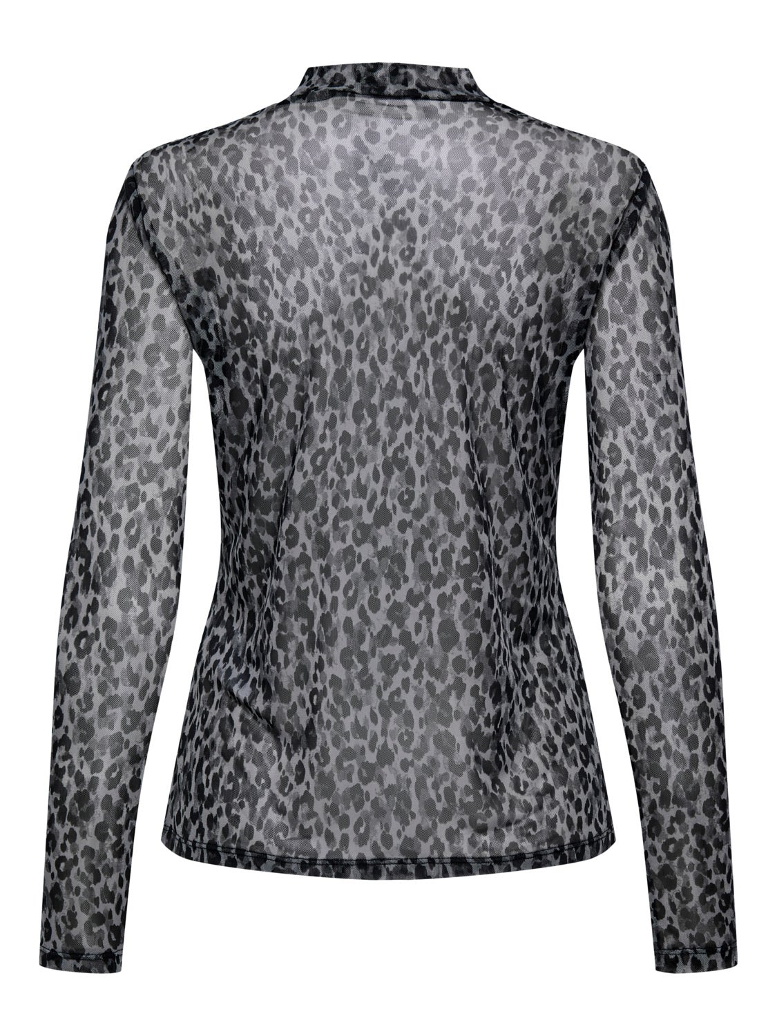 Highneck mesh Long Sleeved Top