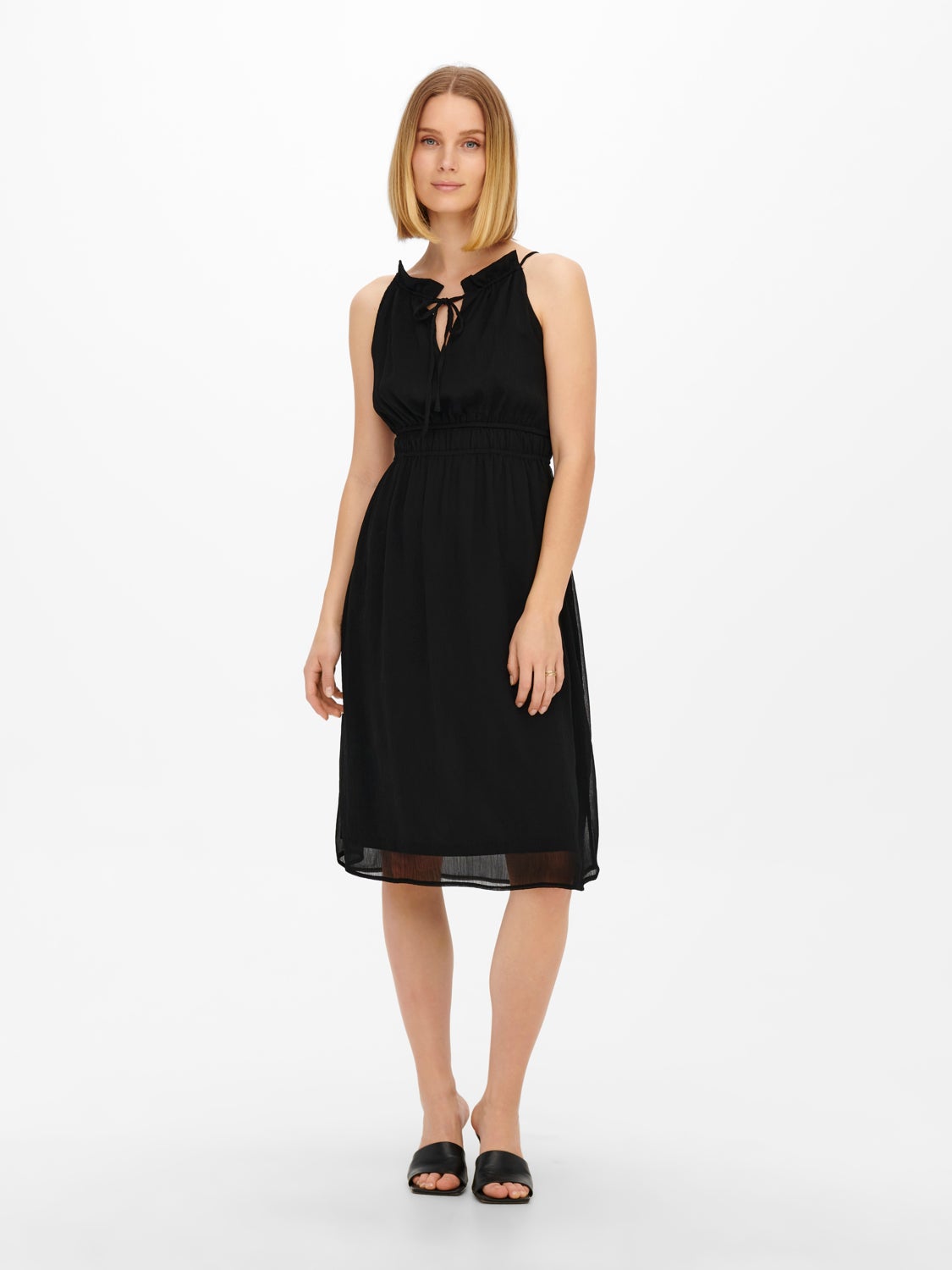 Halterneck midi Dress