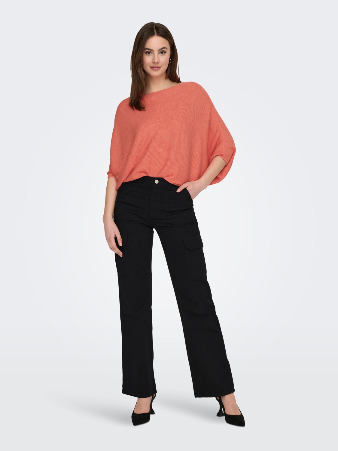 Batsleeve Knitted Pullover