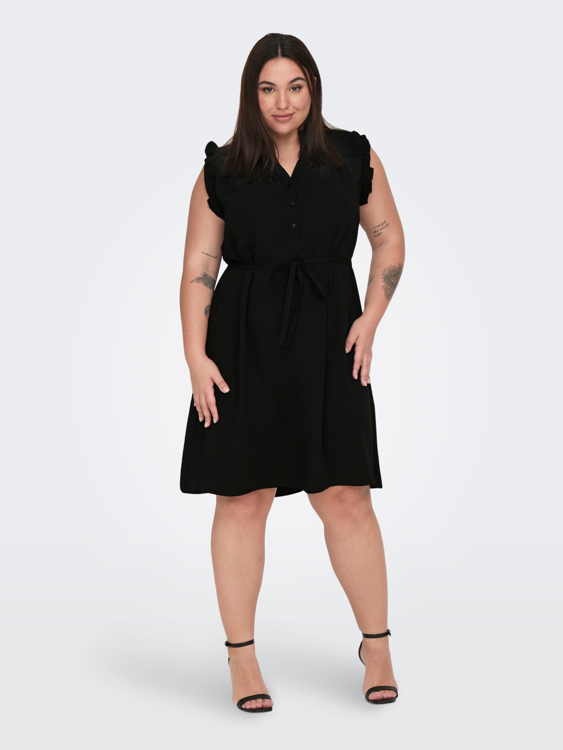 Curvy v-neck dress